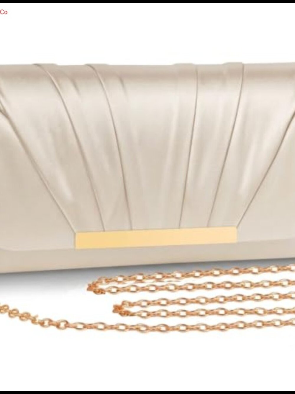 Women's Envelope Clutch Evening Bag Snap Closure Removable Chain Strap Formal